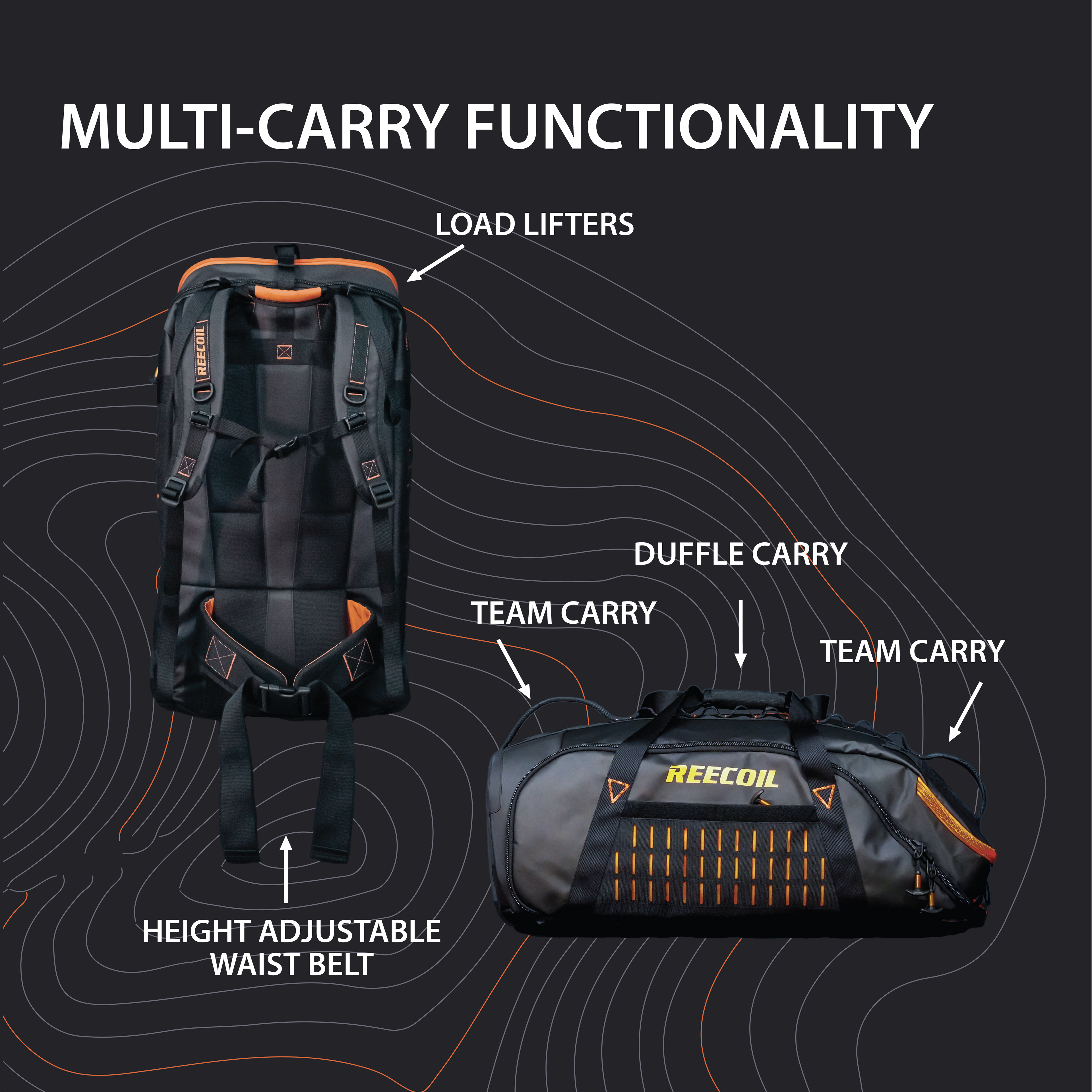 Reecoil Batwing Bag 60L