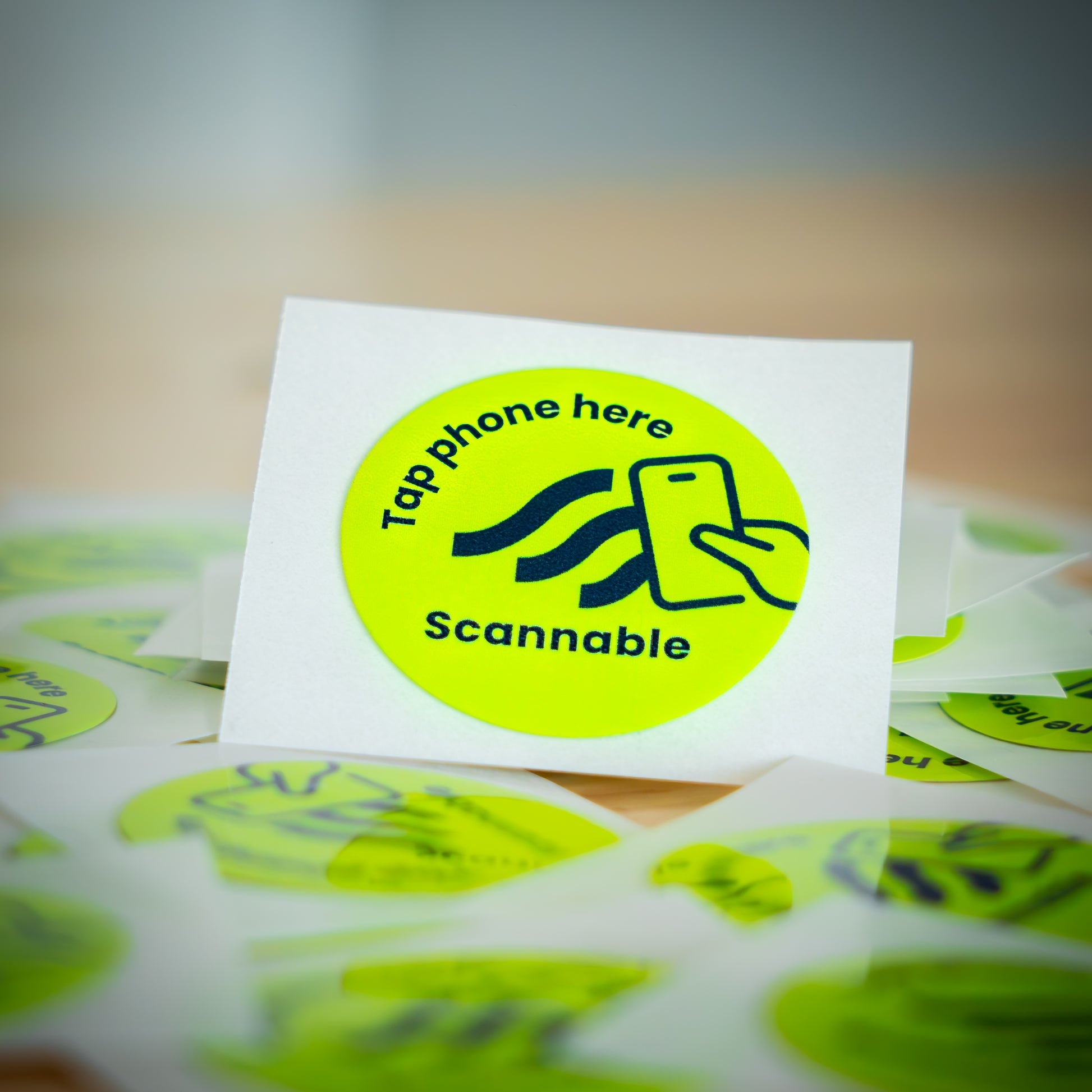 Scannable Helmet Sticker
